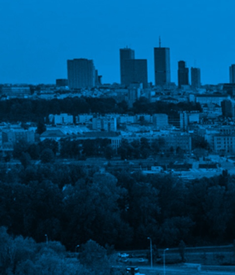 Zdjęcie miasta nocą