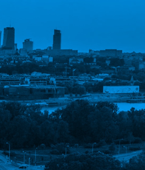 Zdjęcie miasta nocą